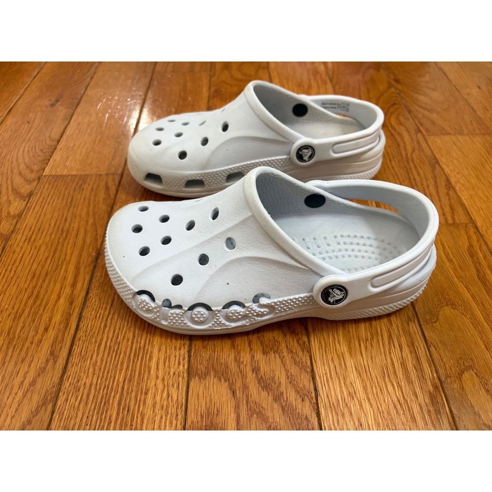 Crocs Baya Clog White Slip On Comfort Shoes Womens 6 Mens 4